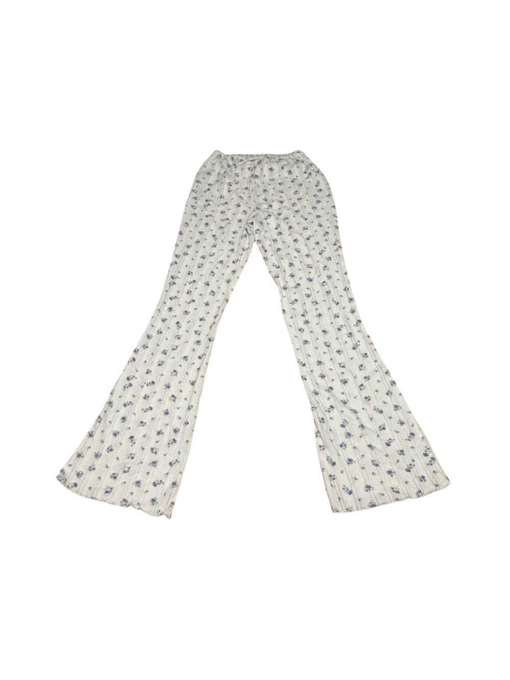 Pink Republic Floral Pointelle Knit Flare Lounge Pants Juniors XS